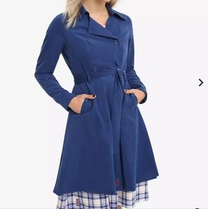 Doctor Who Her Universe Blue Trench Coat Cosplay Costume Size Medium